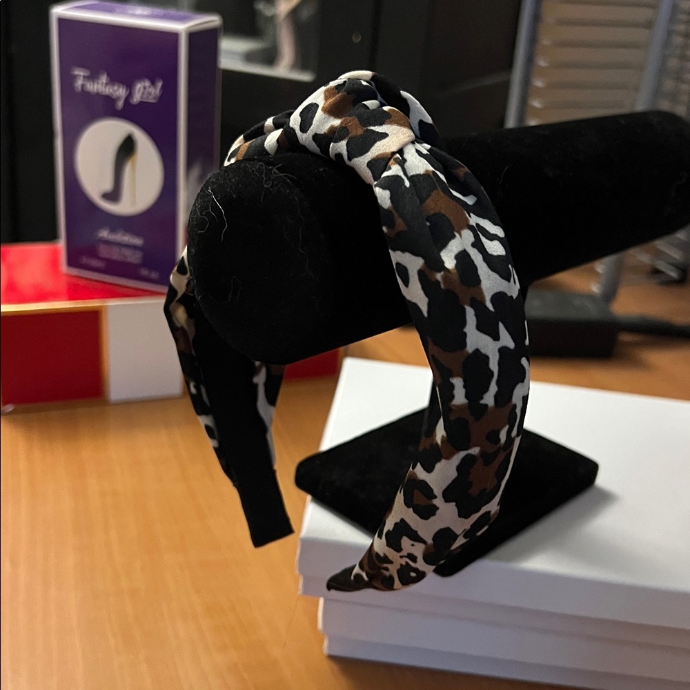 Leopard Print Knotted Headband